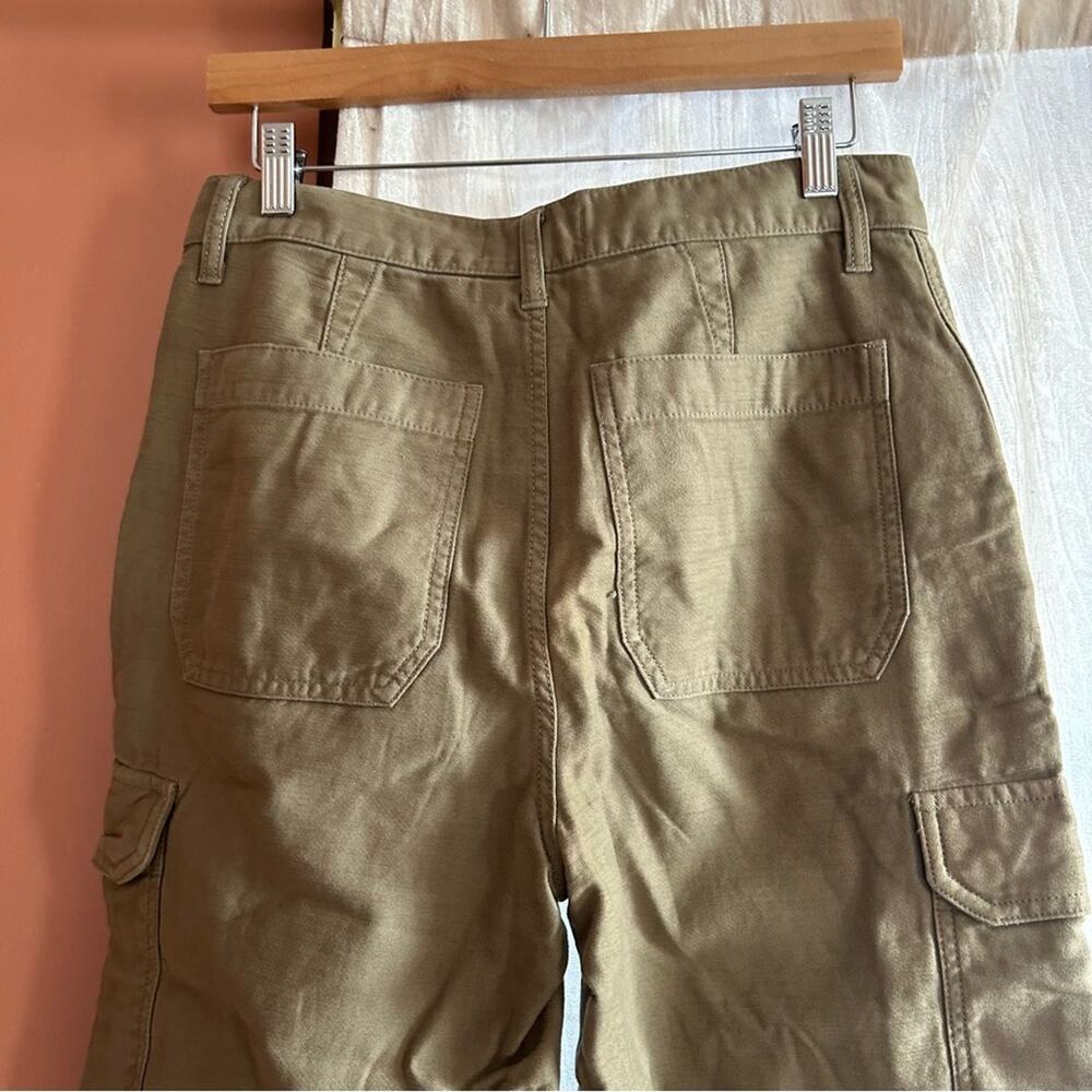 Madewell High-Rise Cargo Fatigue Pants Distant Surplus Green Utility Joggers‎ 26 - Picture 7 of 9